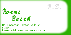 noemi beich business card